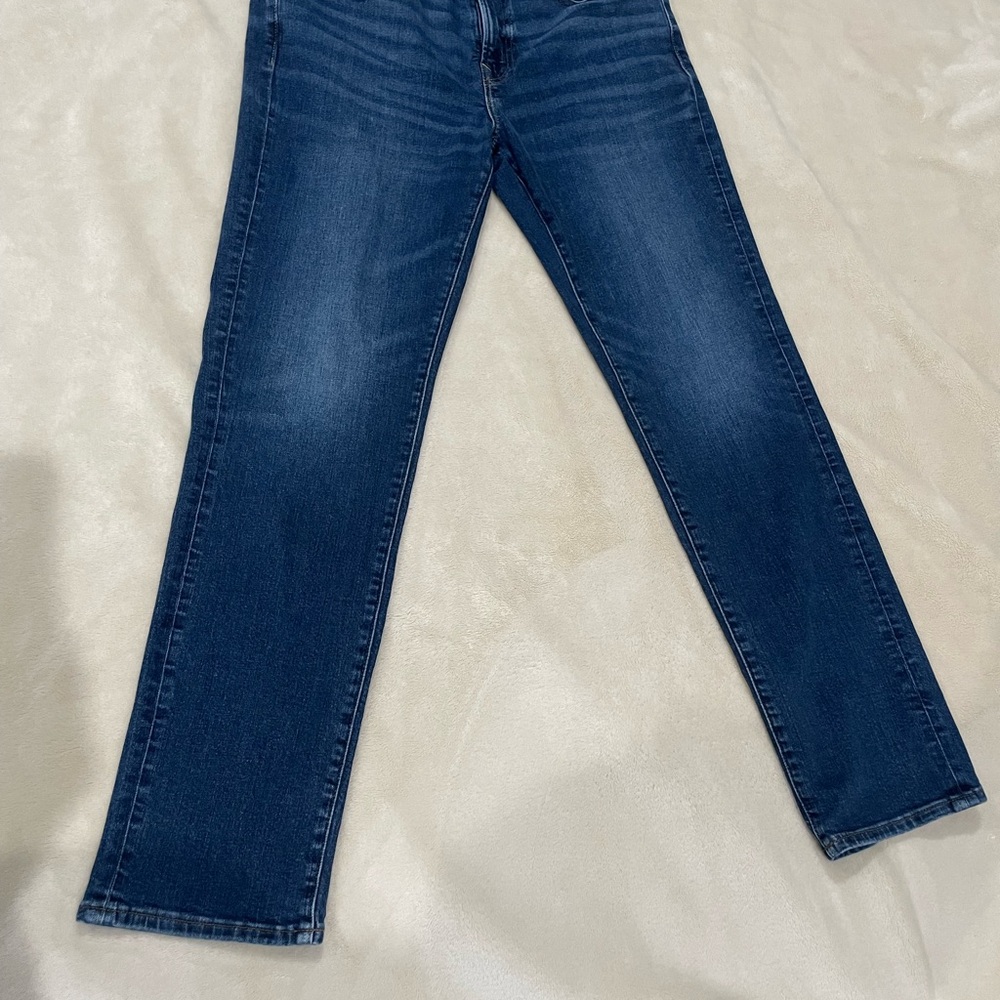 American Eagle Outfitters Dark Blue Straight Leg Jeans